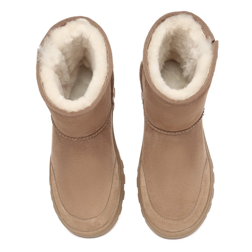 AUSTRALIAN SHEPHERD UGG Boots Sheepskin Wool Short Zip Outdoor Boots #AS3065