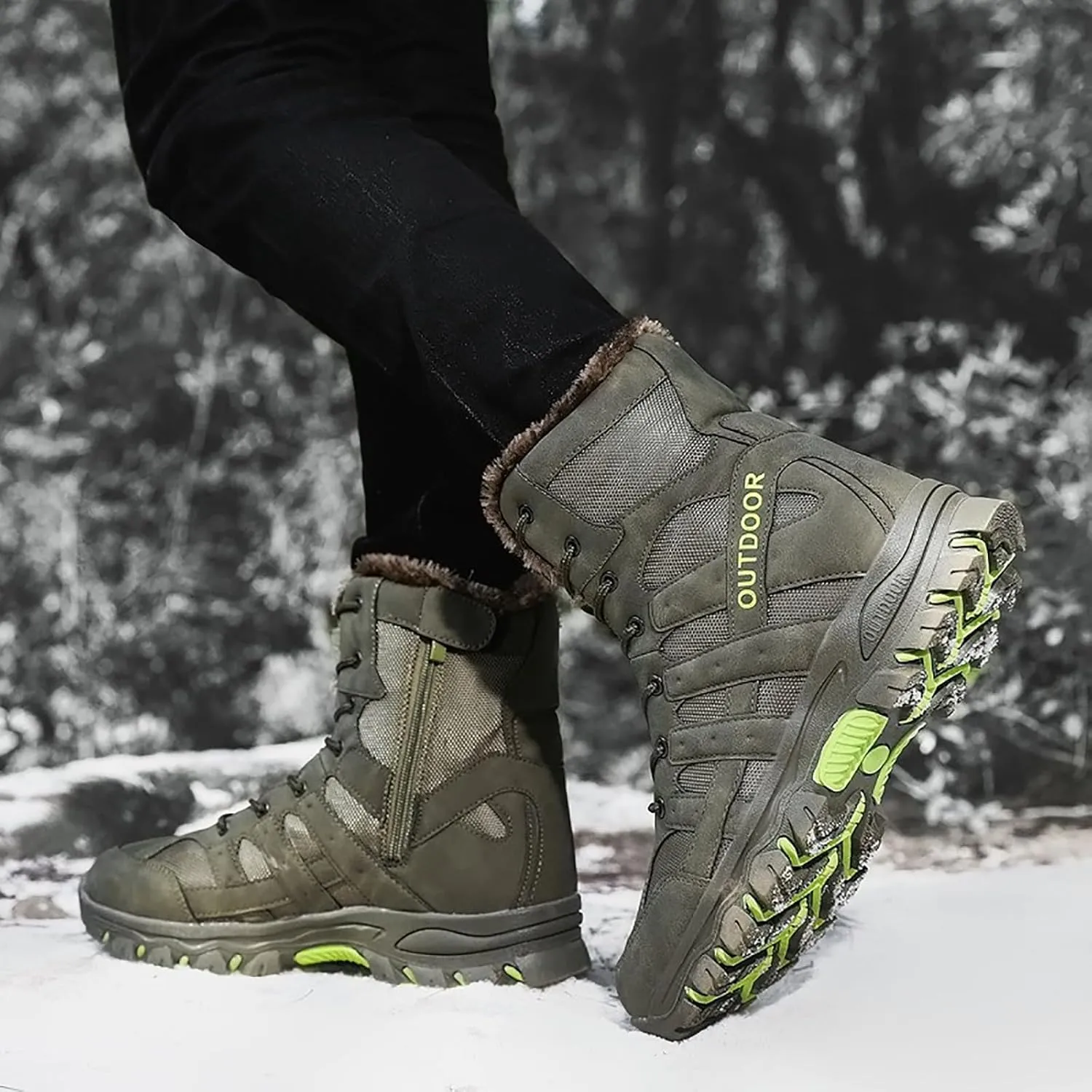 Men's Commando Combat Boots Outdoor Army Patrol Boots Tactical Boots Breathable Military Boots Security Police Shoes
