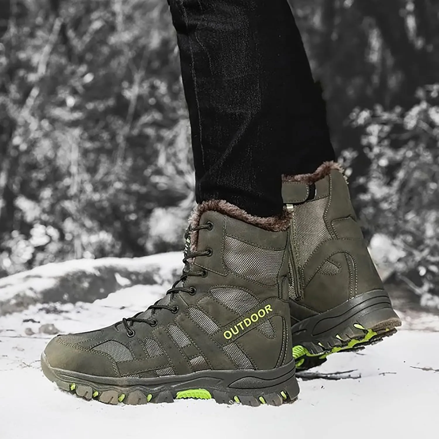 Men's Commando Combat Boots Outdoor Army Patrol Boots Tactical Boots Breathable Military Boots Security Police Shoes