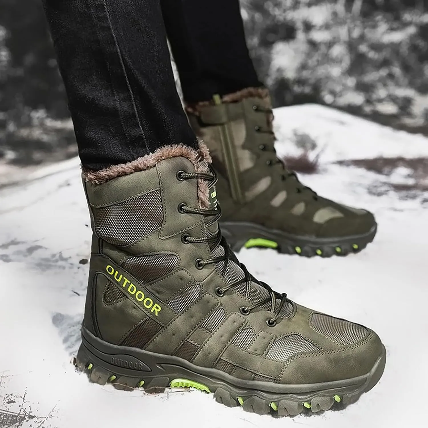 Men's Commando Combat Boots Outdoor Army Patrol Boots Tactical Boots Breathable Military Boots Security Police Shoes