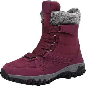 Snow Boots Hiking Men High Top Snow Boots Fashion Casual Women Snow Boots Winter Walking Shoes for Men