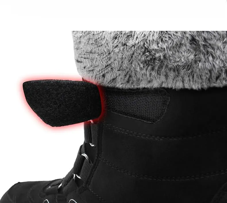 Women Winter Snow Boots Water Resistant Warm Fur Lined Anti Slip Mid-Calf Waterproof Casual Lightweight Hiking Outdoor Trekking Boot